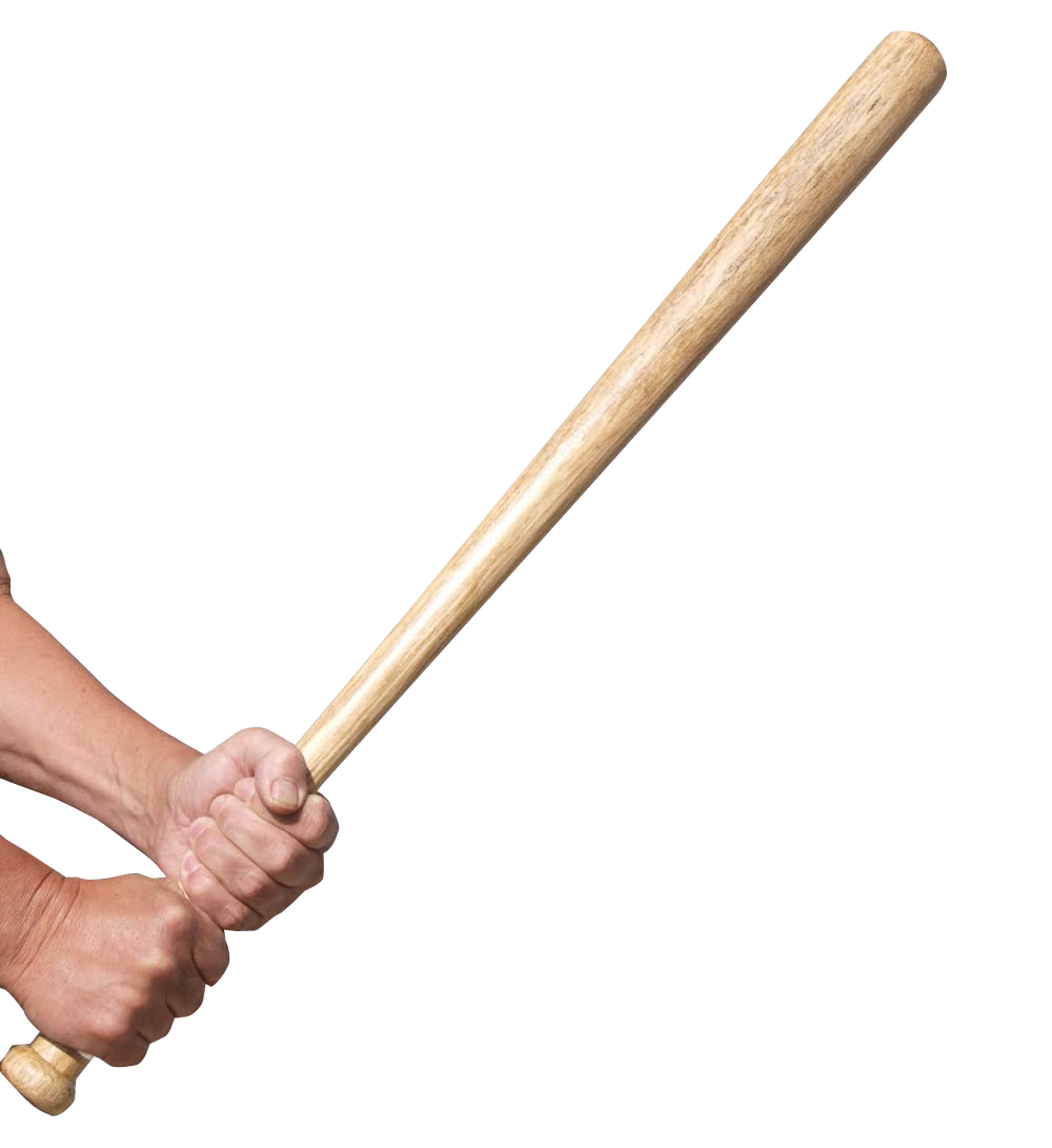 Hand Gripping Baseball Bat