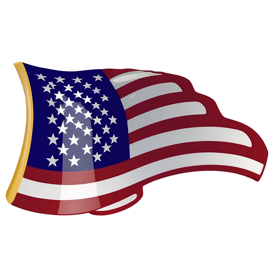 Hand-held American Flag Png Graphic 04302024