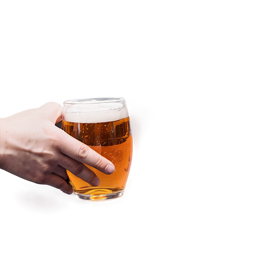 Hand Holding Beer Glass Png 06262024