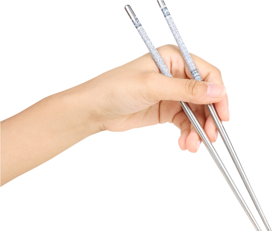 Hand Holding Chopsticks