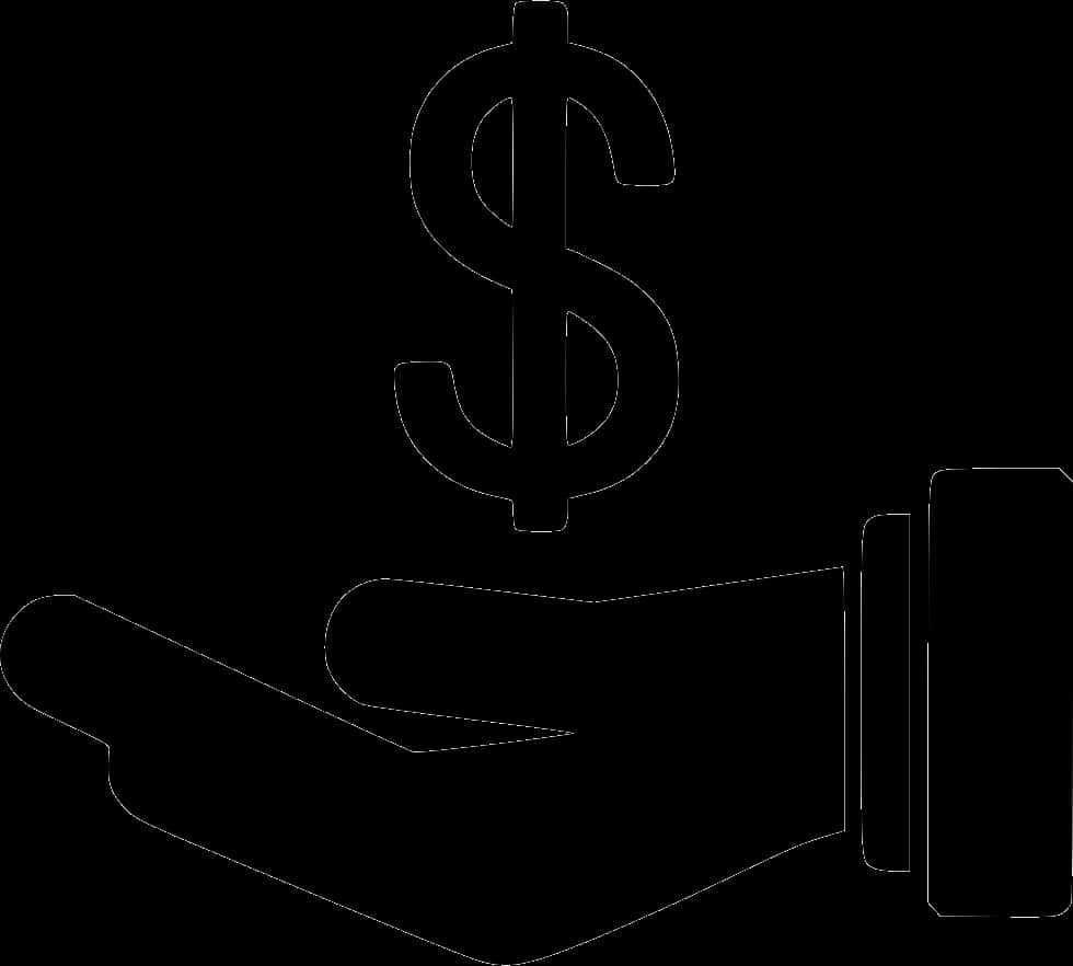 Hand Holding Dollar Sign Icon