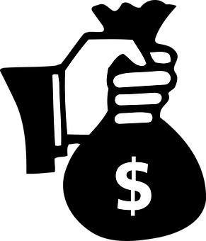Hand Holding Dollar Sign Icon PNG with transparent background