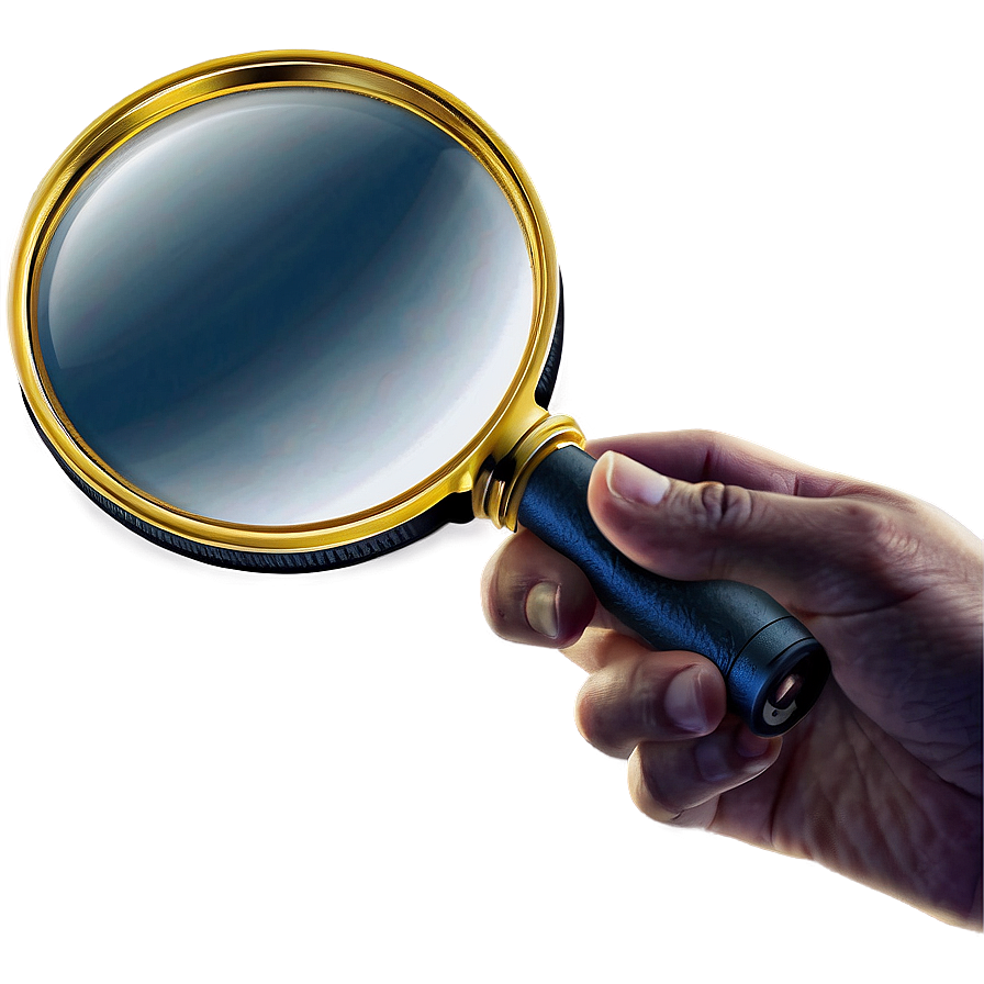 Hand Holding Magnifying Glass PNG 05042024 PNG with transparent background