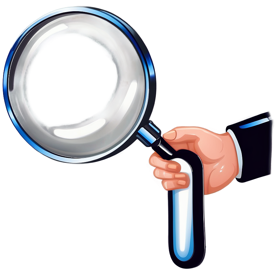 Hand Holding Magnifying Glass PNG jox PNG with transparent background