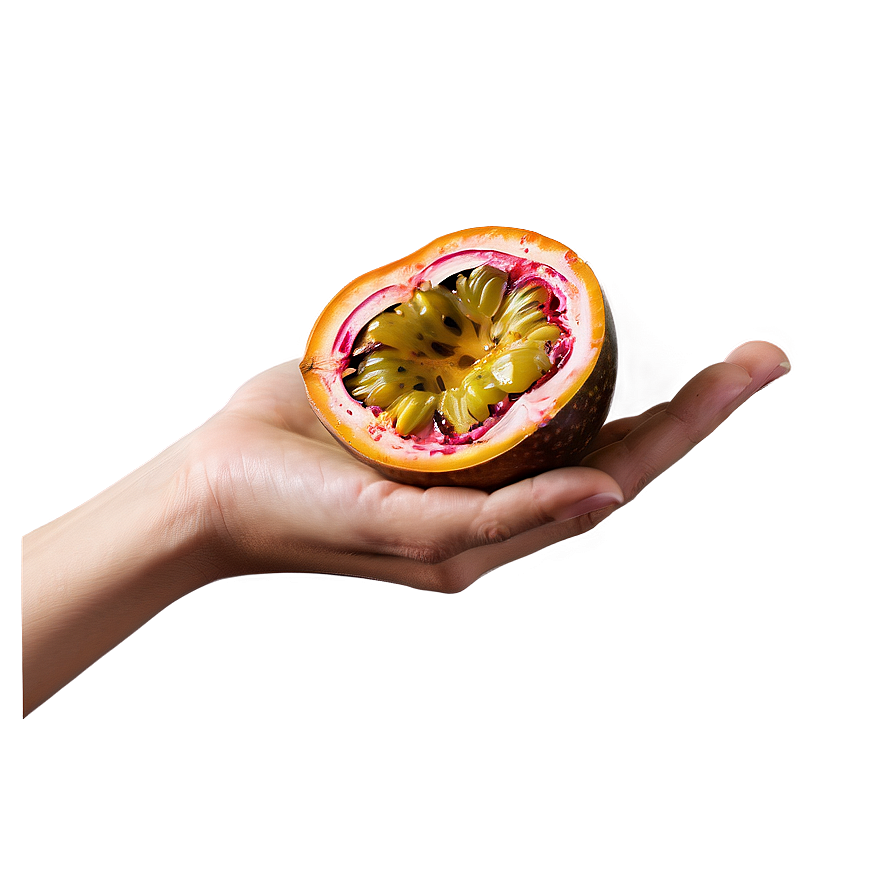 Hand Holding Passion Fruit Png 06252024