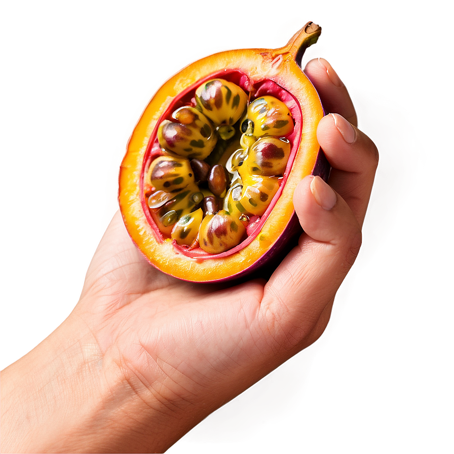 Hand Holding Passion Fruit Png 16