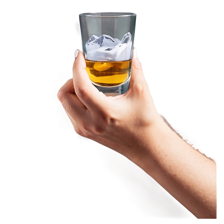 Hand Holding Shot Glass Png Gdj44