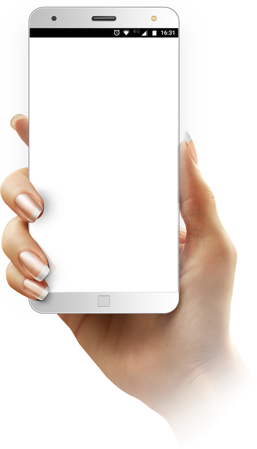 Hand Holding Smartphone Transparent Background