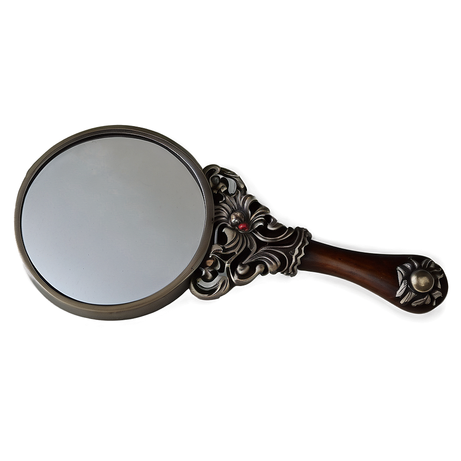 Hand Mirror With Flowers Png 8