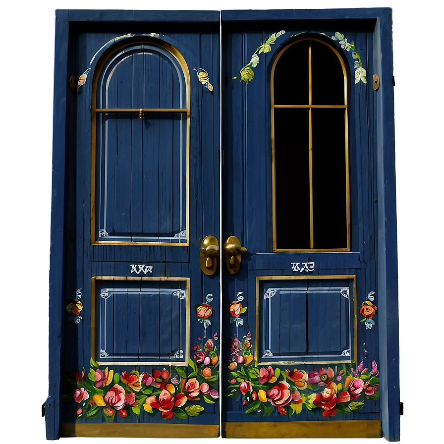 Hand-painted Artistic Door Png Lsm74