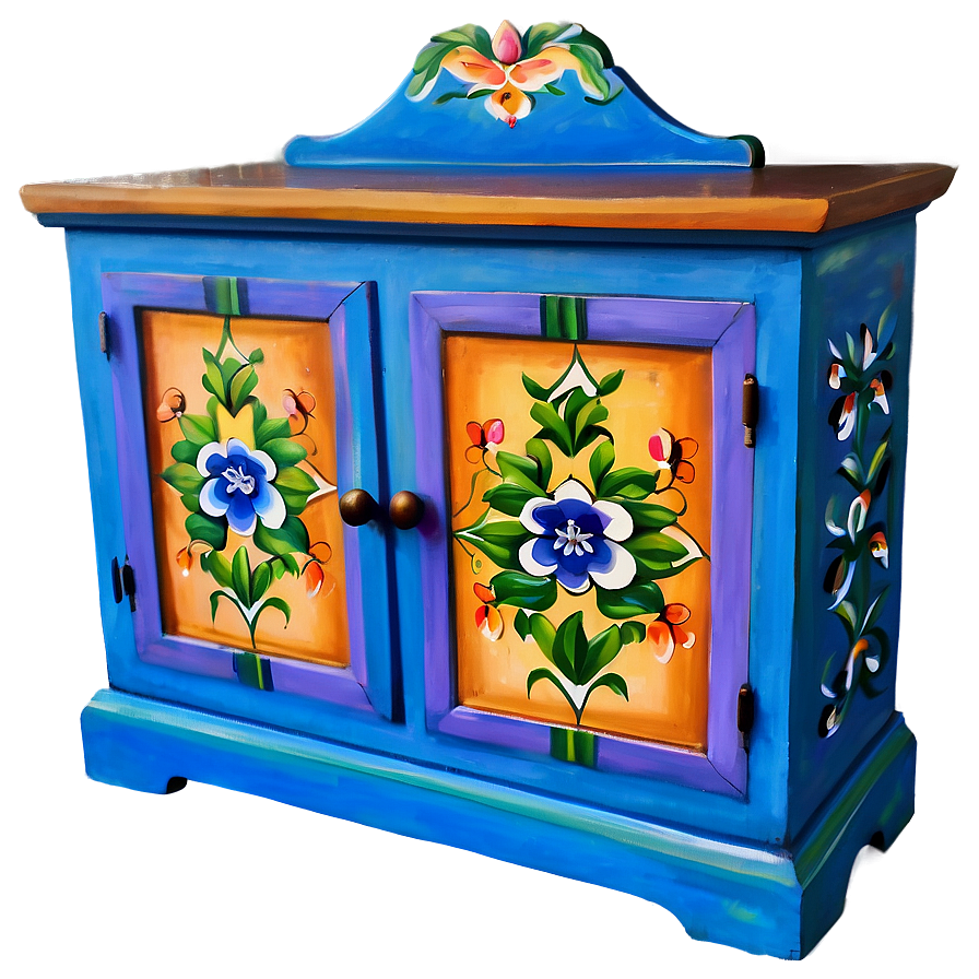 Hand Painted Cabinet Png 73