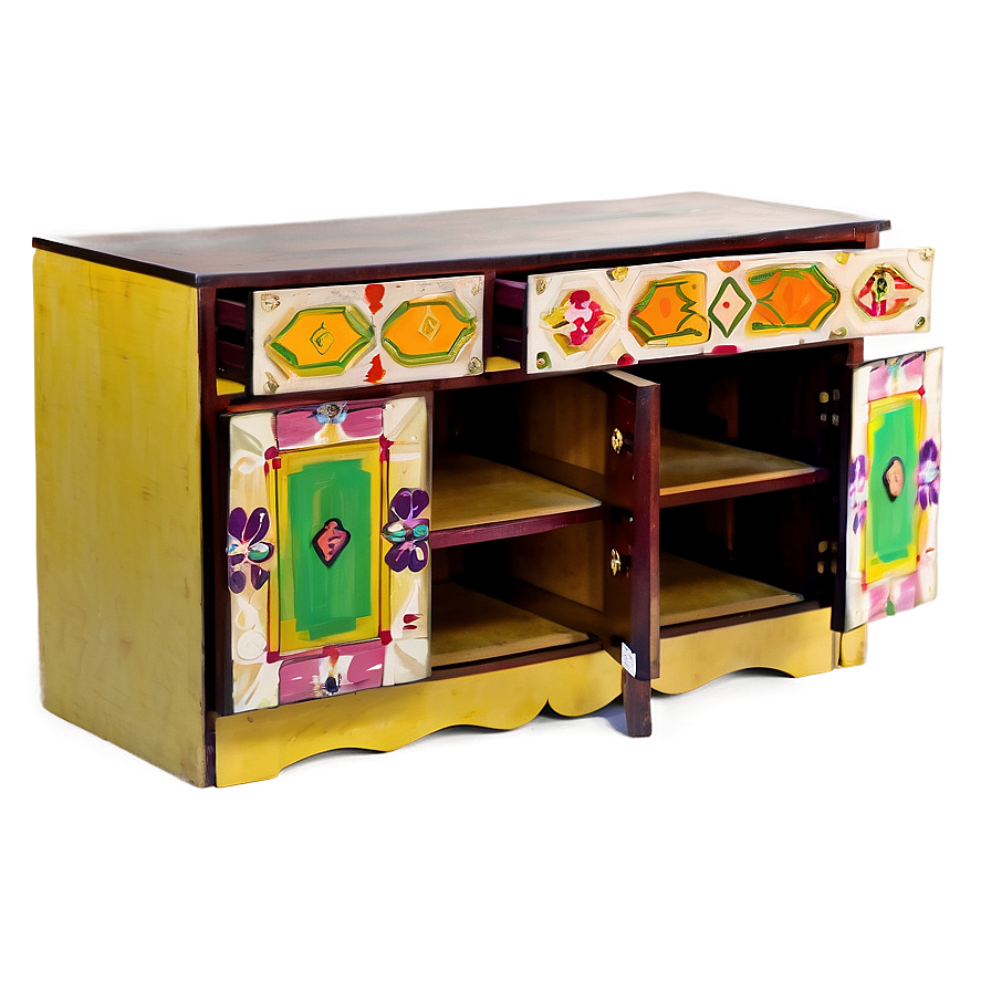 Hand Painted Cabinet Png Ggj39