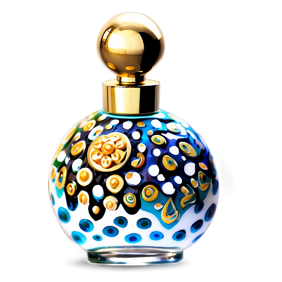 Hand-painted Perfume Bottle Png 06212024