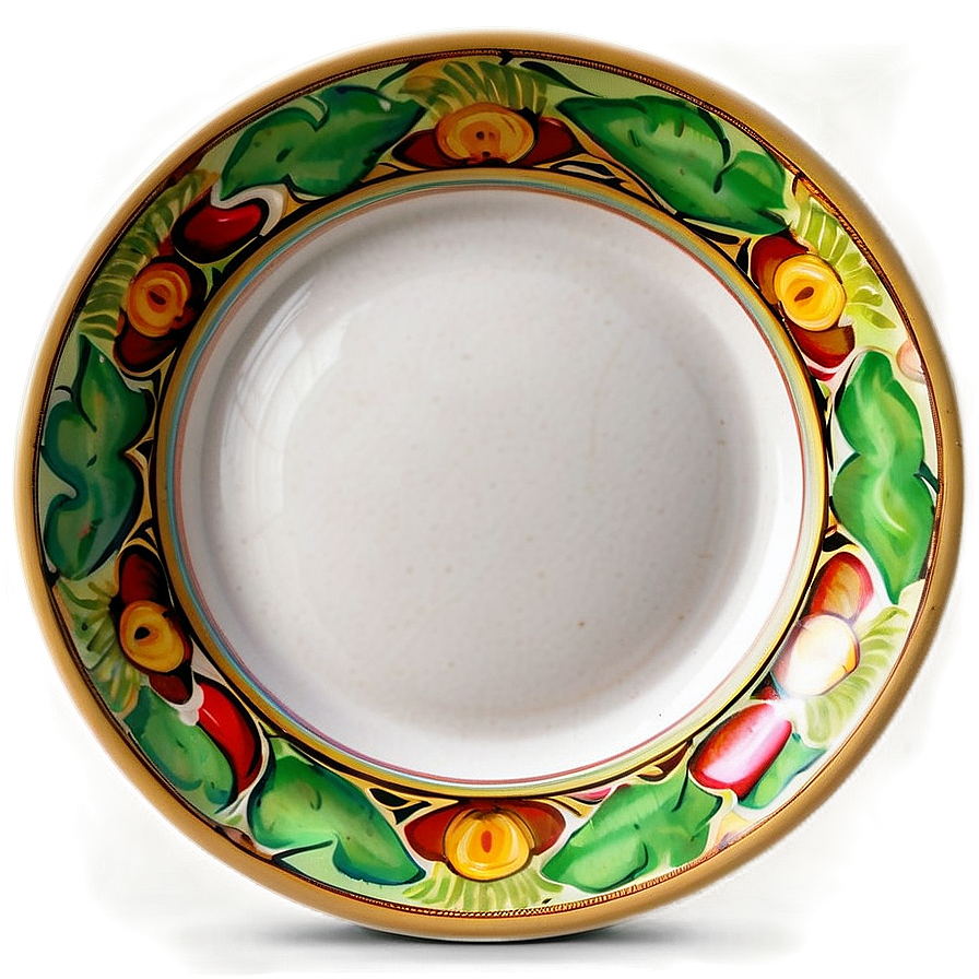 Hand-Painted Plates PNG 06212024 PNG image with a transparent background, free high-resolution download