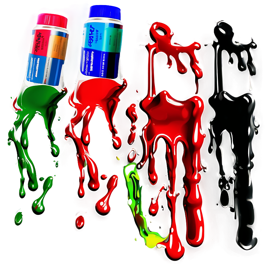 Hand-painted Spray Paint Drip Png Wqm95