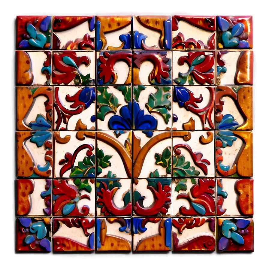 Hand Painted Tile Floor Png 72