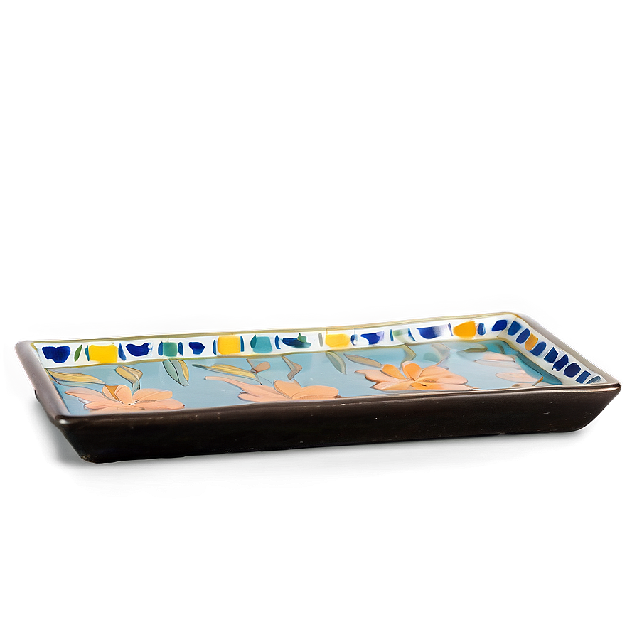 Hand-painted Tile Tray Png 31