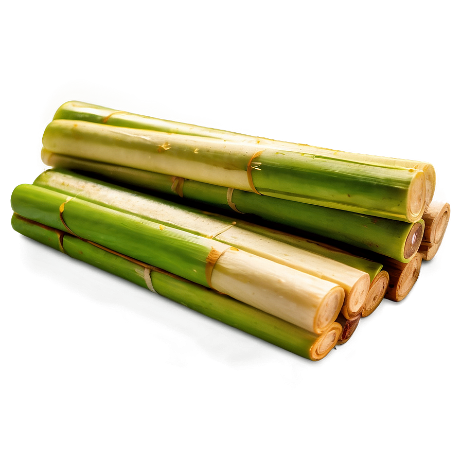 Hand-peeled Sugarcane Stick Png 06262024