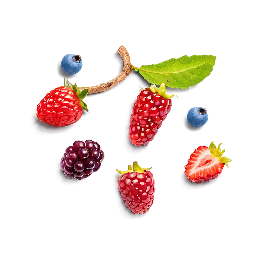 Hand-Picked Berries PNG flf PNG with transparent background