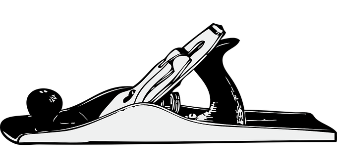 Hand Plane Woodworking Silhouette PNG with transparent background