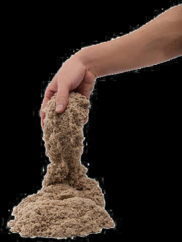 Hand Pouring Sand Stream.jpg PNG with transparent background