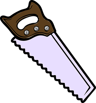 Hand Saw Graphic PNG image with a transparent background, free high-resolution download