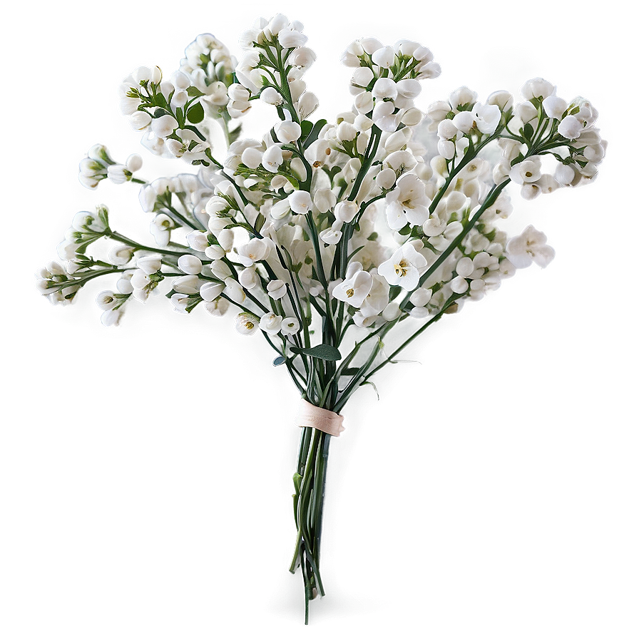 Hand-tied Baby's Breath Bunch Png Vrd