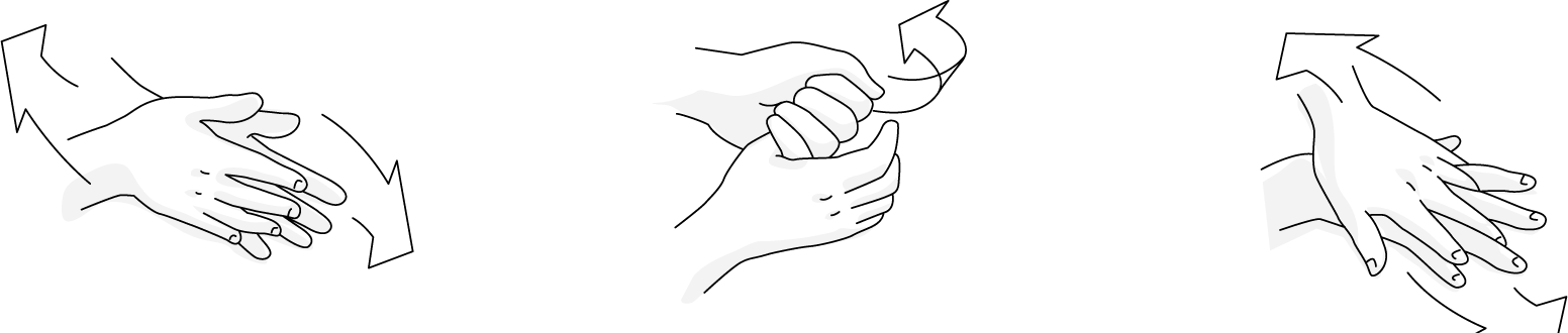 Hand Washing Techniques Illustration