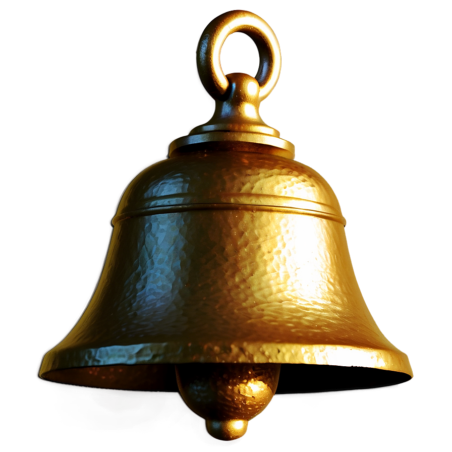 Handcrafted Bronze Bell PNG fgj PNG with transparent background