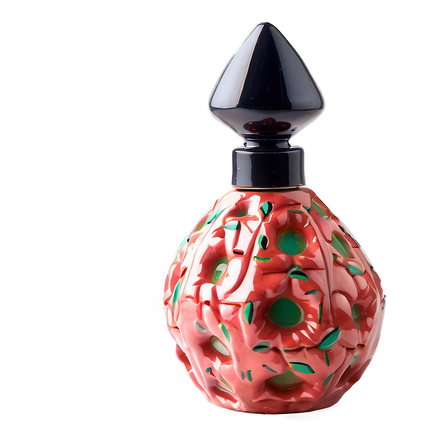 Handcrafted Ceramic Perfume Bottle PNG 06212024 PNG image with a transparent background, free high-resolution download