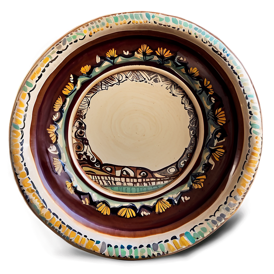 Handcrafted Clay Plates Png Tmb55