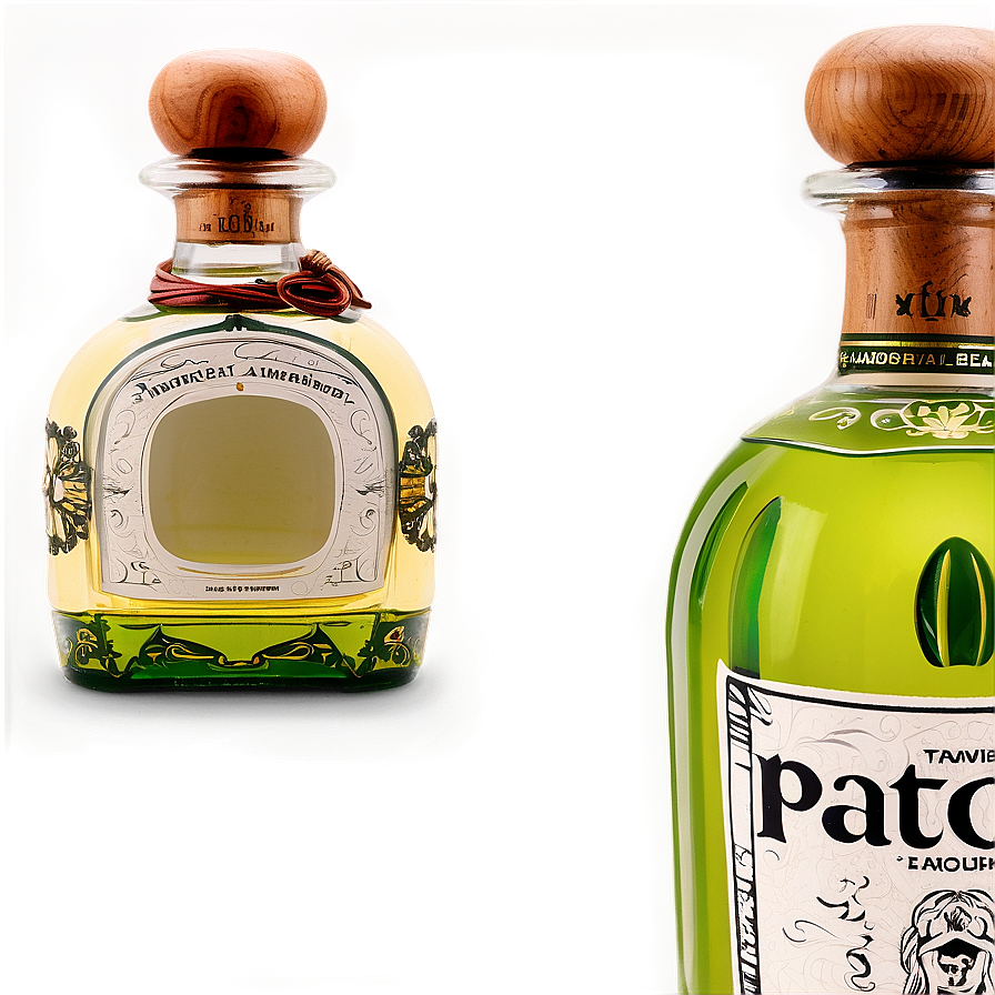 Handcrafted Patron Bottle Png Cjn