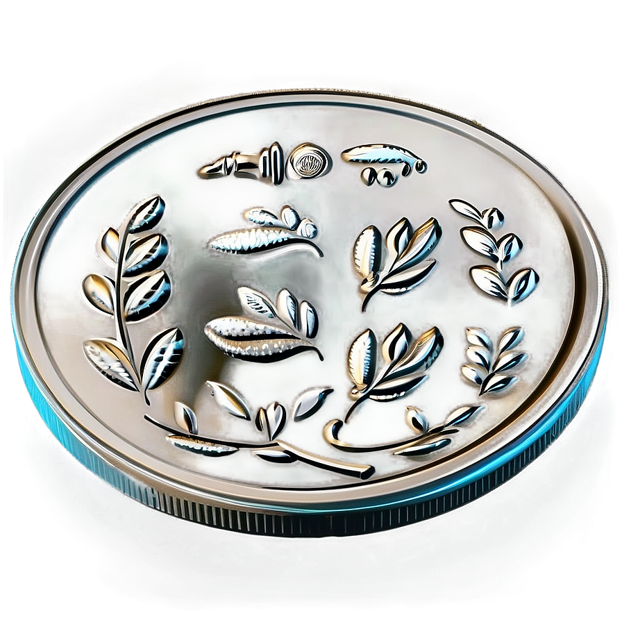 Handcrafted Silver Coin Sketch Png Rxc32