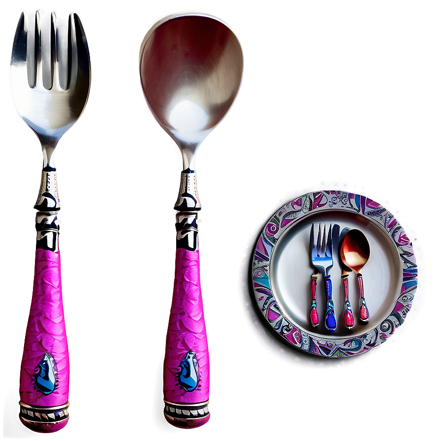 Handcrafted Utensils Design PNG 64 PNG with transparent background