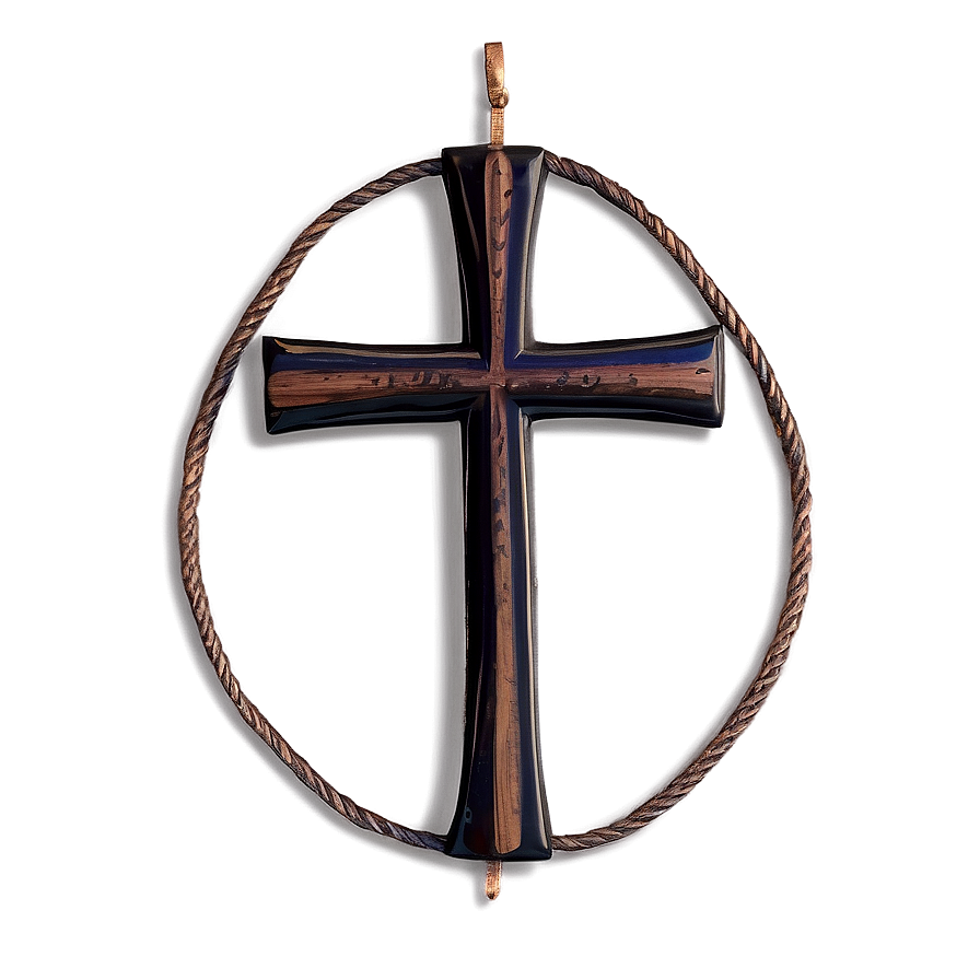 Handcrafted Wooden Cross PNG khu75 PNG with transparent background