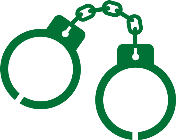 Handcuffs Icon Silhouette