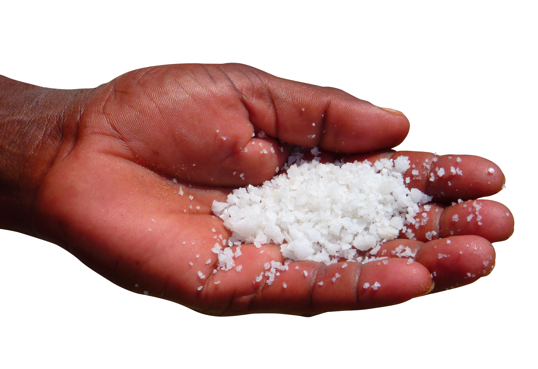 Handfulof Salt Crystals PNG with transparent background