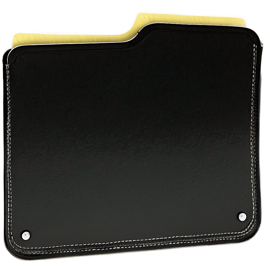 Handheld Black Folder Png Kpe10