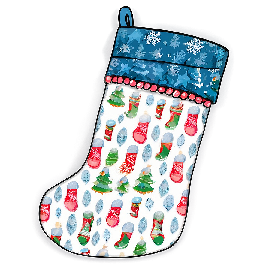 Handmade Christmas Stocking Png 1