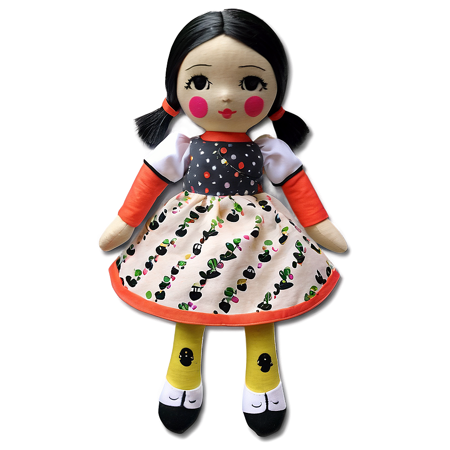 Handmade Cloth Doll PNG 06112024 PNG with transparent background