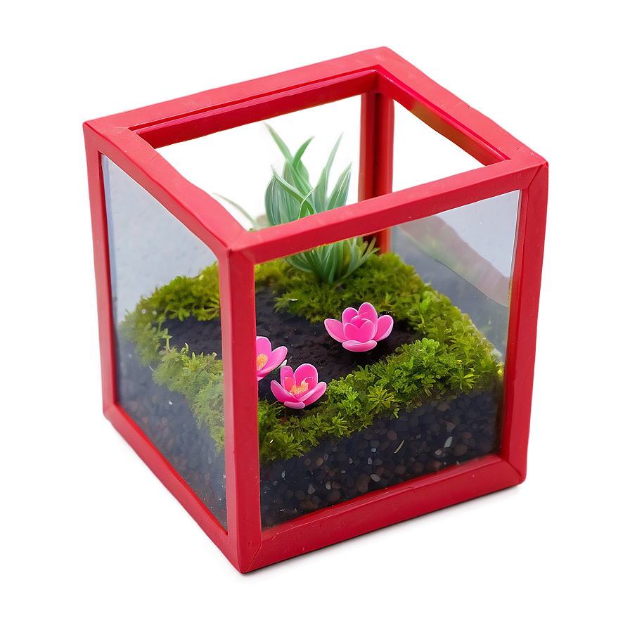 Handmade Glass Terrarium Box Png 06282024