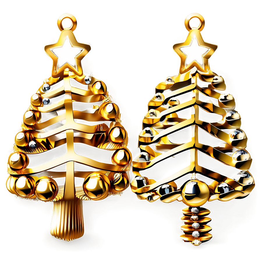 Handmade Gold Christmas Tree Decorations Png 58