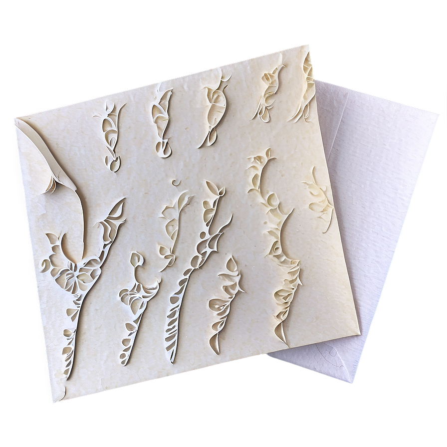 Handmade Paper Greeting Card Png 29