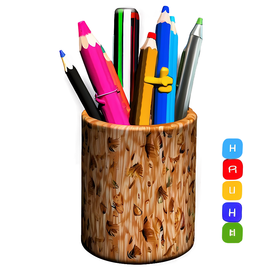 Handmade Pencil Holder Png 19