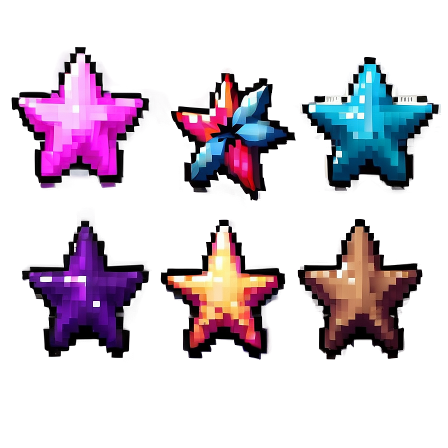 Handmade Pixel Star Asset Png 06212024