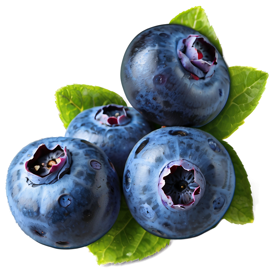 Handpicked Blueberries PNG ony PNG with transparent background