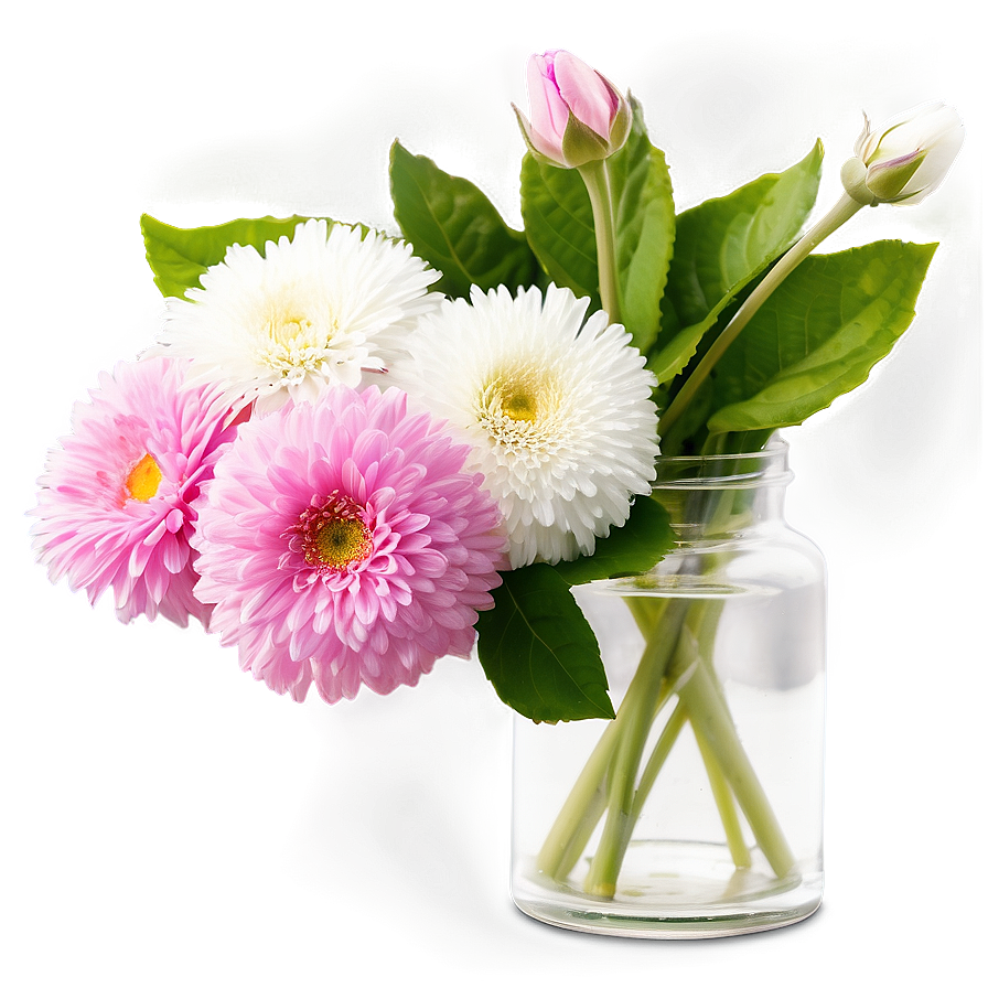 Handpicked Flowers In Vase Png 06272024