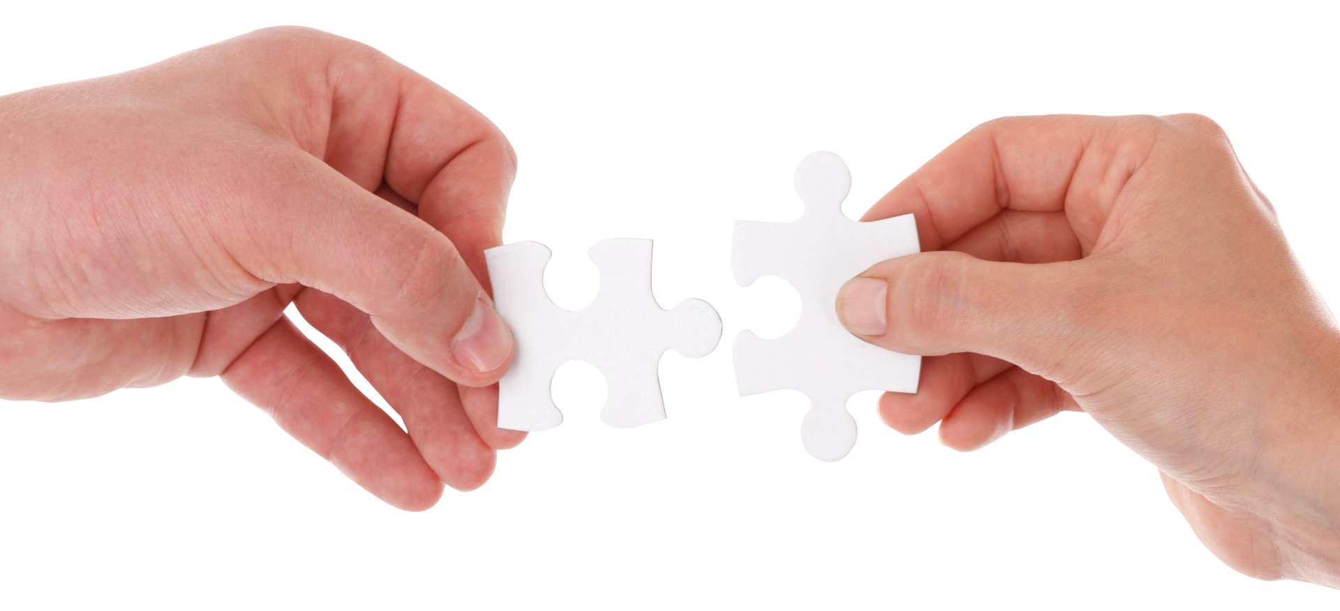 Hands Connecting Jigsaw Puzzle Pieces