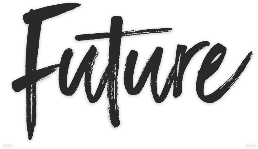 Handwritten Future Text PNG with transparent background