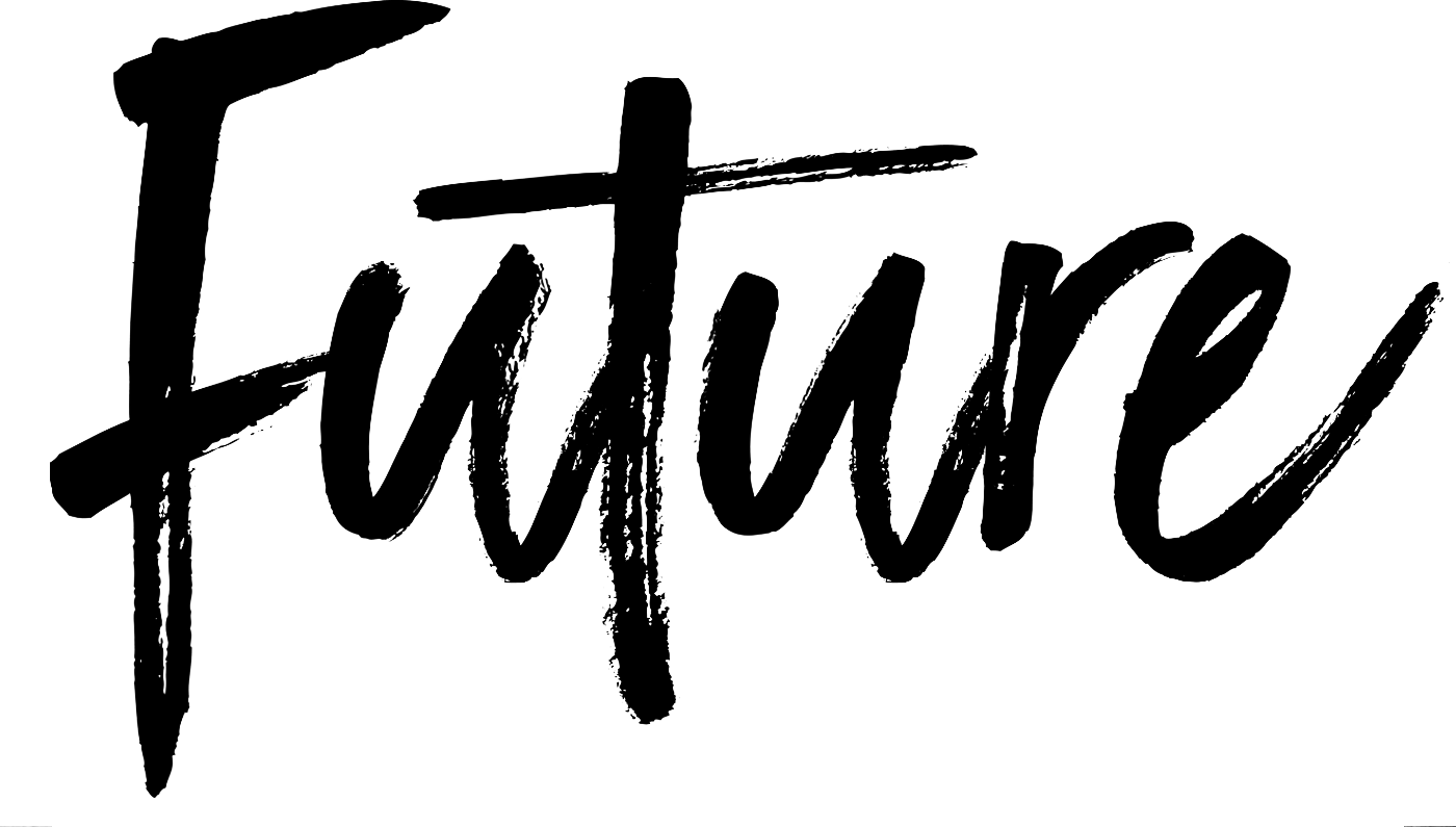 Handwritten Future Text PNG with transparent background